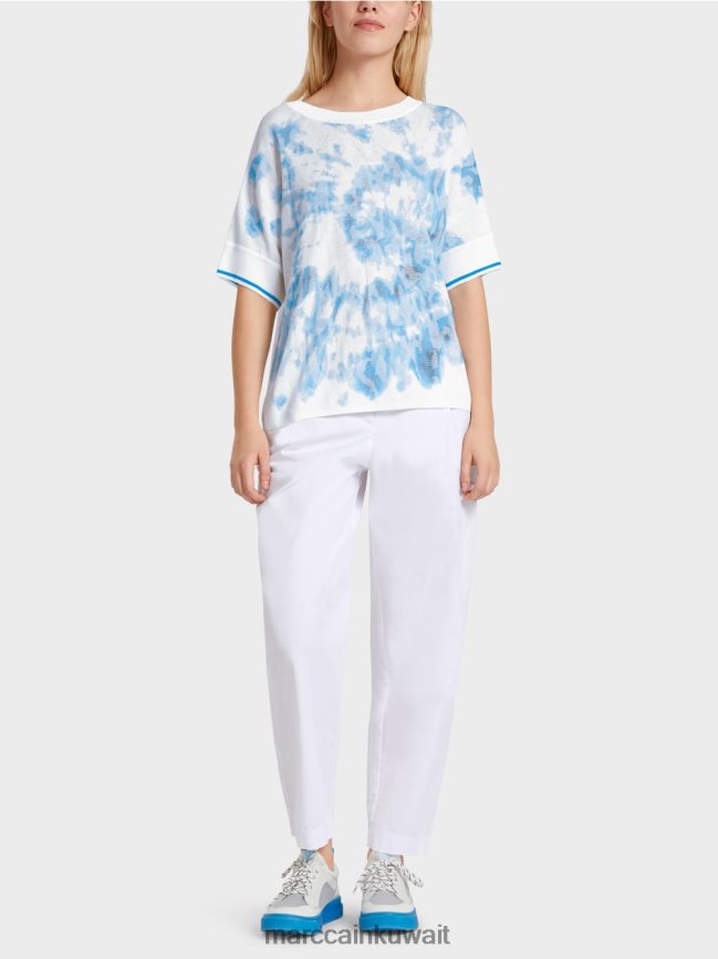 Marc Cain سترة الباتيك محبوكة في ألمانيا LVN0D61128 ملابس لاعب القفز بالمظلات الجديد