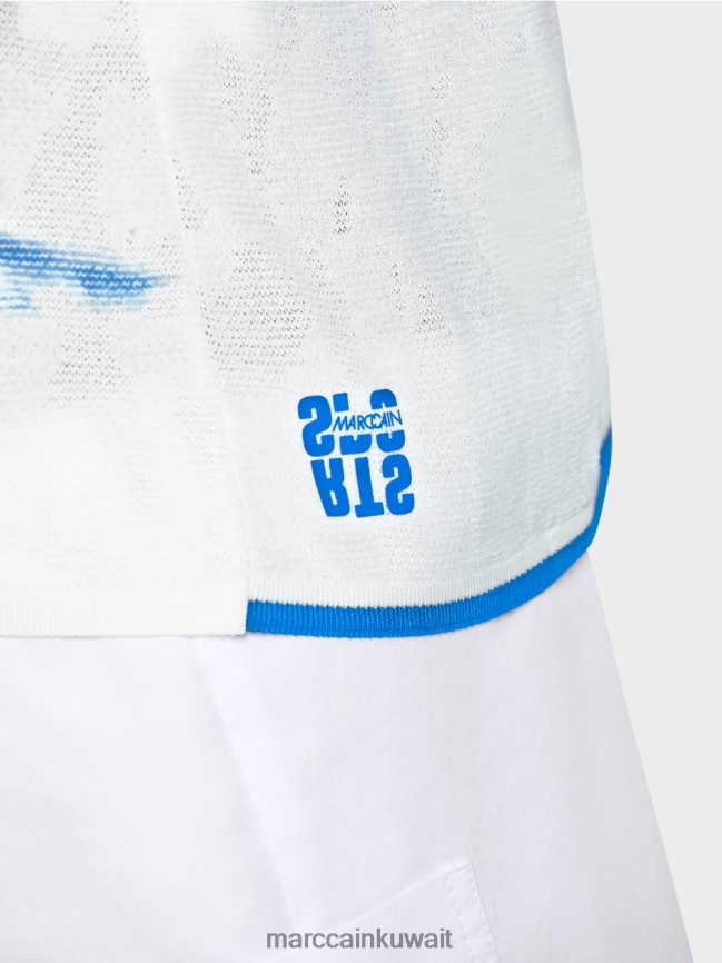 Marc Cain سترة الباتيك محبوكة في ألمانيا LVN0D61128 ملابس لاعب القفز بالمظلات الجديد