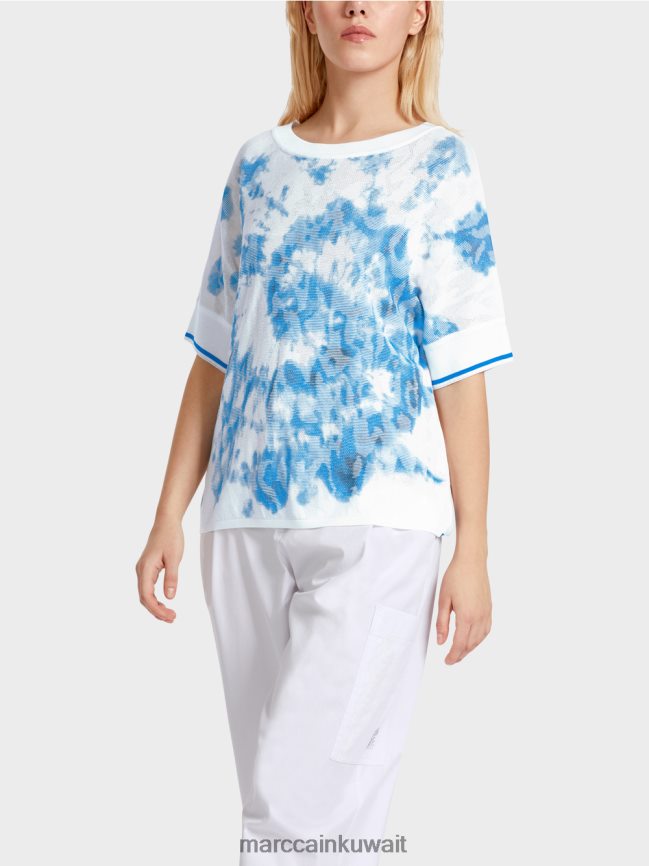 Marc Cain سترة الباتيك محبوكة في ألمانيا LVN0D61128 ملابس لاعب القفز بالمظلات الجديد