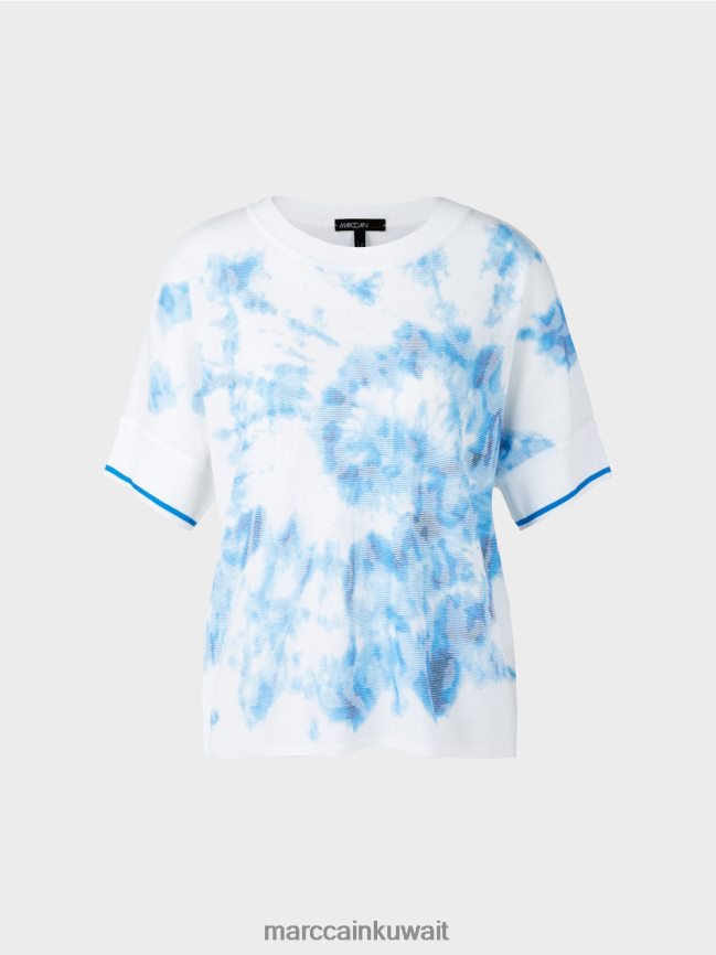 Marc Cain سترة الباتيك محبوكة في ألمانيا LVN0D61128 ملابس لاعب القفز بالمظلات الجديد