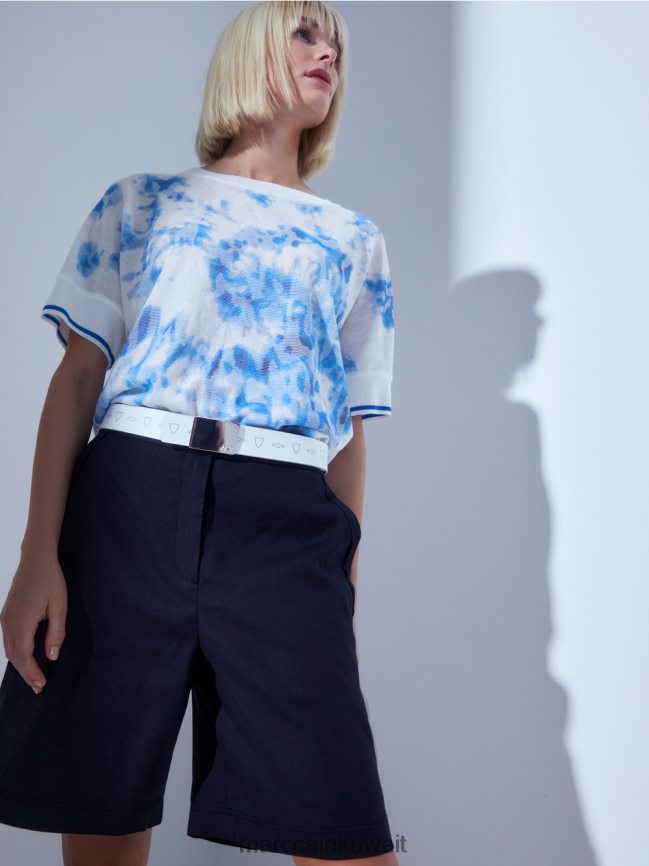 Marc Cain سترة الباتيك محبوكة في ألمانيا LVN0D61128 ملابس لاعب القفز بالمظلات الجديد