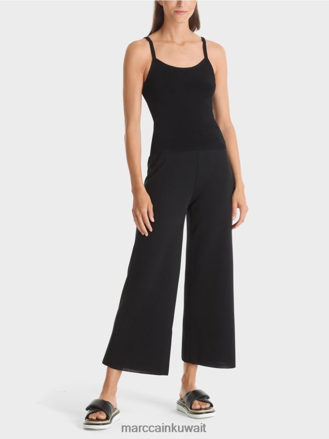 Marc Cain أعلى "إعادة التفكير معًا". LVN0D61135 ملابس أسود