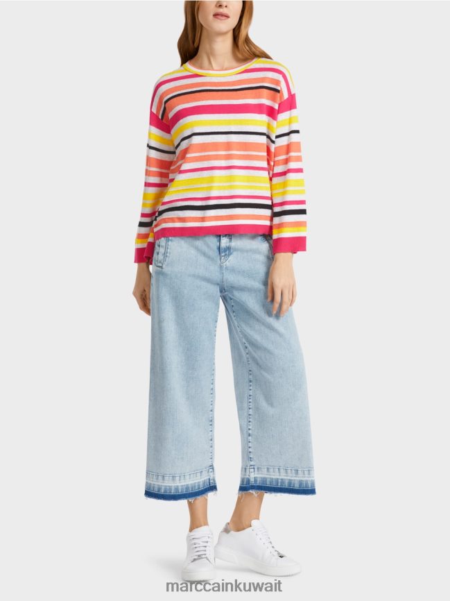 Marc Cain سترة مخططة LVN0D61139 ملابس ليميد خفيف