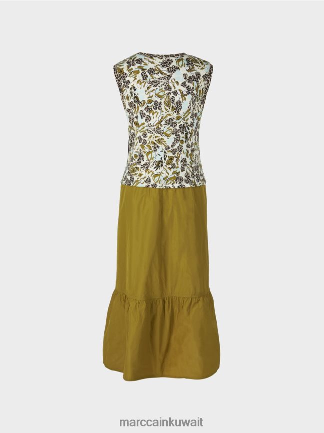 Marc Cain فستان متدرج مع مزيج من الأناقة والمواد LVN0D6113 ملابس كوة ناعمة