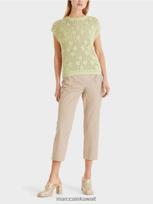 Marc Cain قمة محبوكة بلا أكمام LVN0D61162 ملابس نفس ناعم