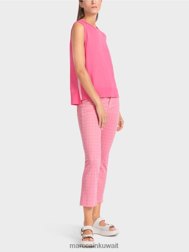 Marc Cain قمة محبوكة فائقة النعومة LVN0D61169 ملابس وردي مشرق