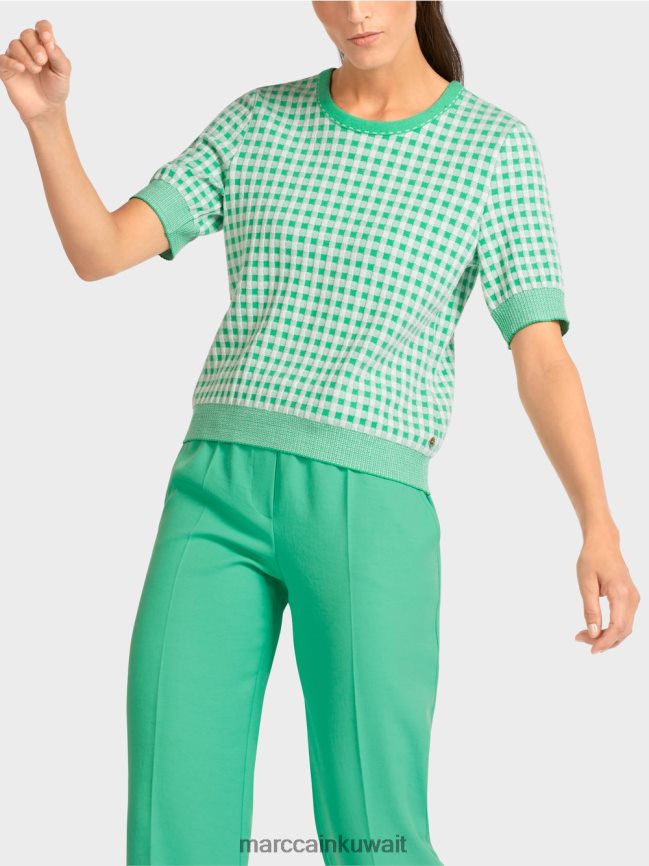 Marc Cain سترة فيشي كاروهات 