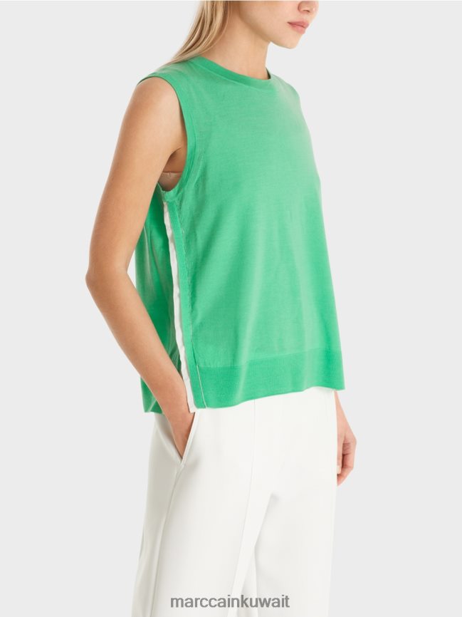 Marc Cain قمة محبوكة فائقة النعومة LVN0D61174 ملابس اليشم مشرق