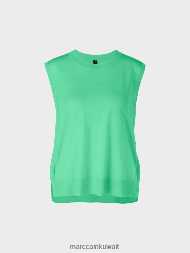 Marc Cain قمة محبوكة فائقة النعومة LVN0D61174 ملابس اليشم مشرق