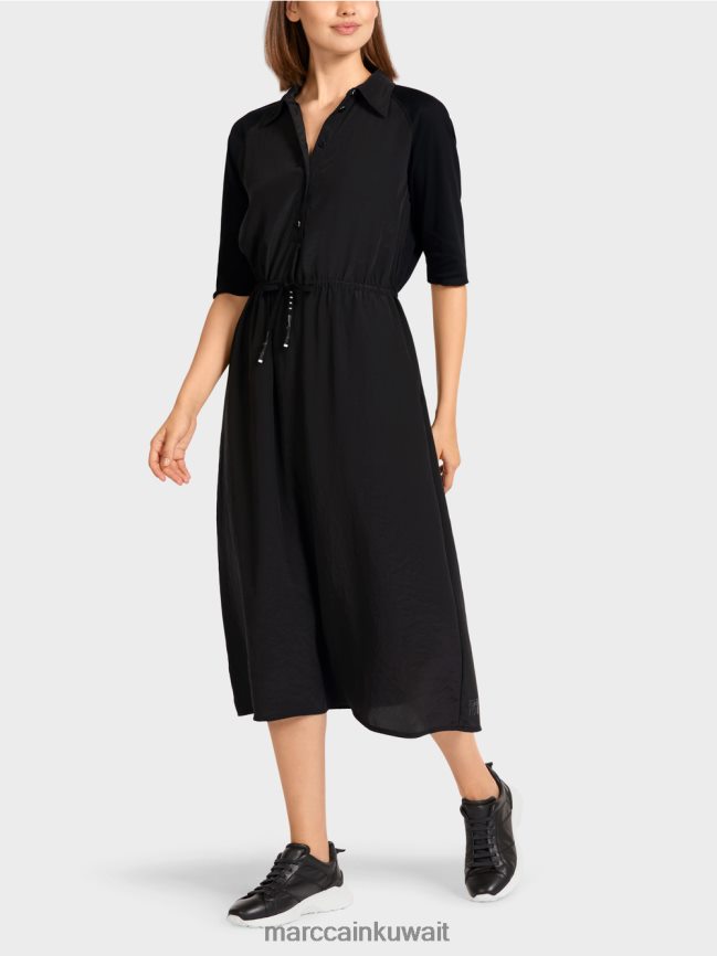 Marc Cain اللباس في مواد مختلطة LVN0D6118 ملابس أسود