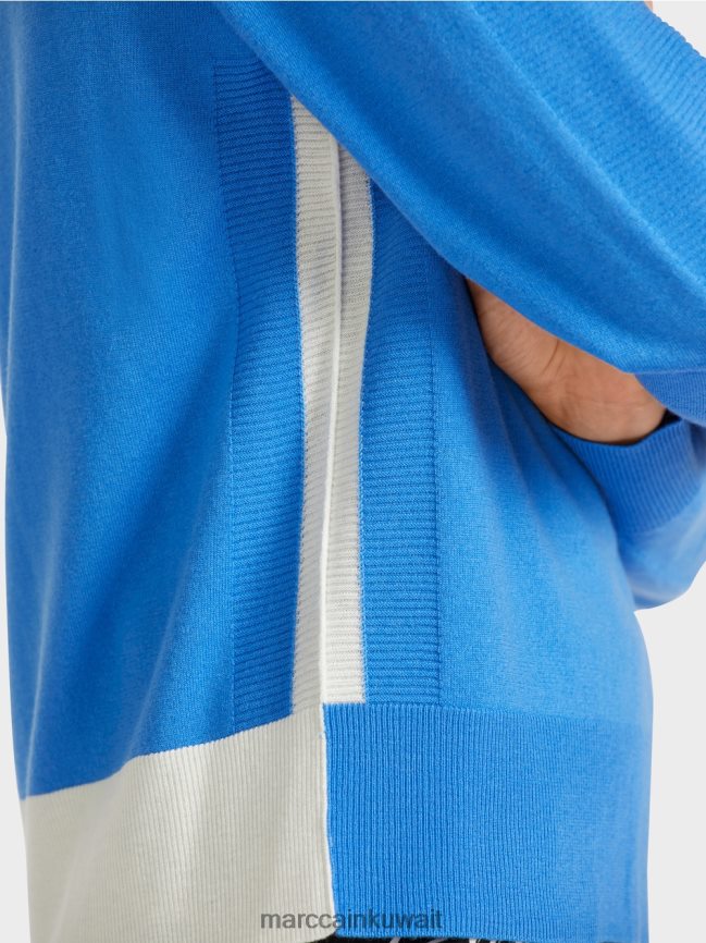 Marc Cain سترة في مزيج المواد الفاخرة LVN0D61185 ملابس أزور