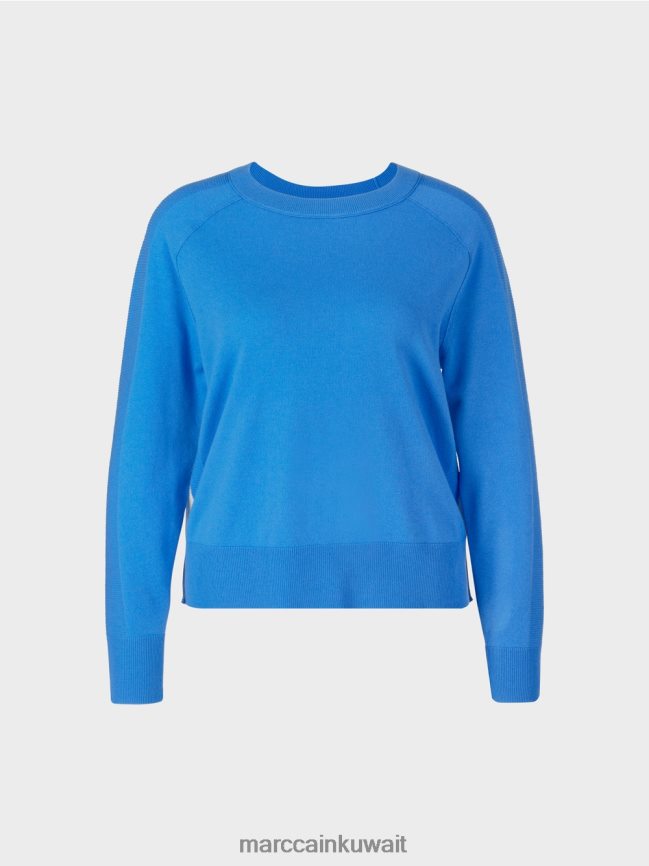 Marc Cain سترة في مزيج المواد الفاخرة LVN0D61185 ملابس أزور