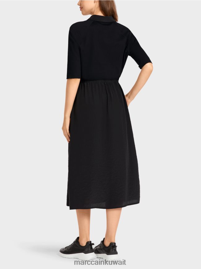 Marc Cain اللباس في مواد مختلطة LVN0D6118 ملابس أسود