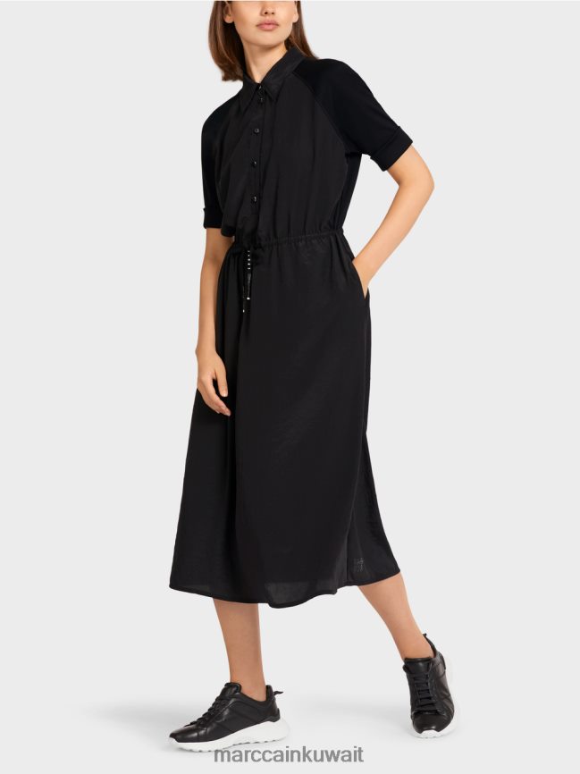 Marc Cain اللباس في مواد مختلطة LVN0D6118 ملابس أسود