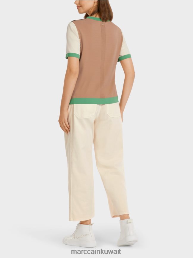 Marc Cain سترة متباينة الألوان بعبارة 