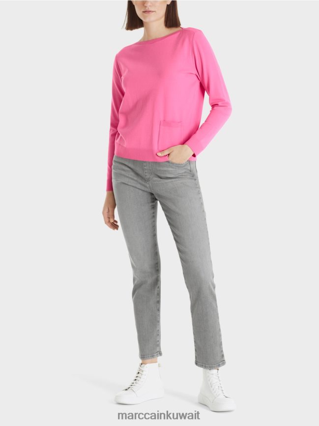 Marc Cain سترة "إعادة التفكير معًا". LVN0D61204 ملابس وردي مشرق