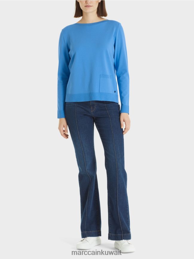 Marc Cain سترة "إعادة التفكير معًا". LVN0D61207 ملابس أزور