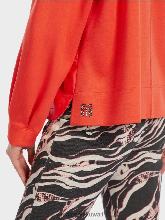 Marc Cain سترة راجلان مع مزيج من المواد LVN0D61223 ملابس كامباري