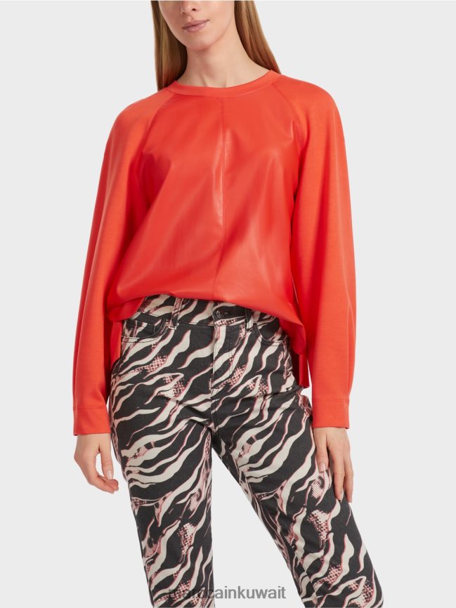 Marc Cain سترة راجلان مع مزيج من المواد LVN0D61223 ملابس كامباري