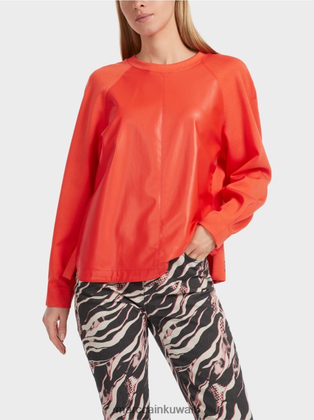 Marc Cain سترة راجلان مع مزيج من المواد LVN0D61223 ملابس كامباري