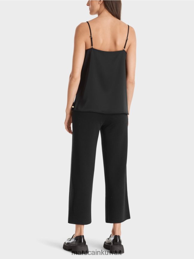 Marc Cain أعلى مع سلسلة نحيلة LVN0D61248 ملابس أسود