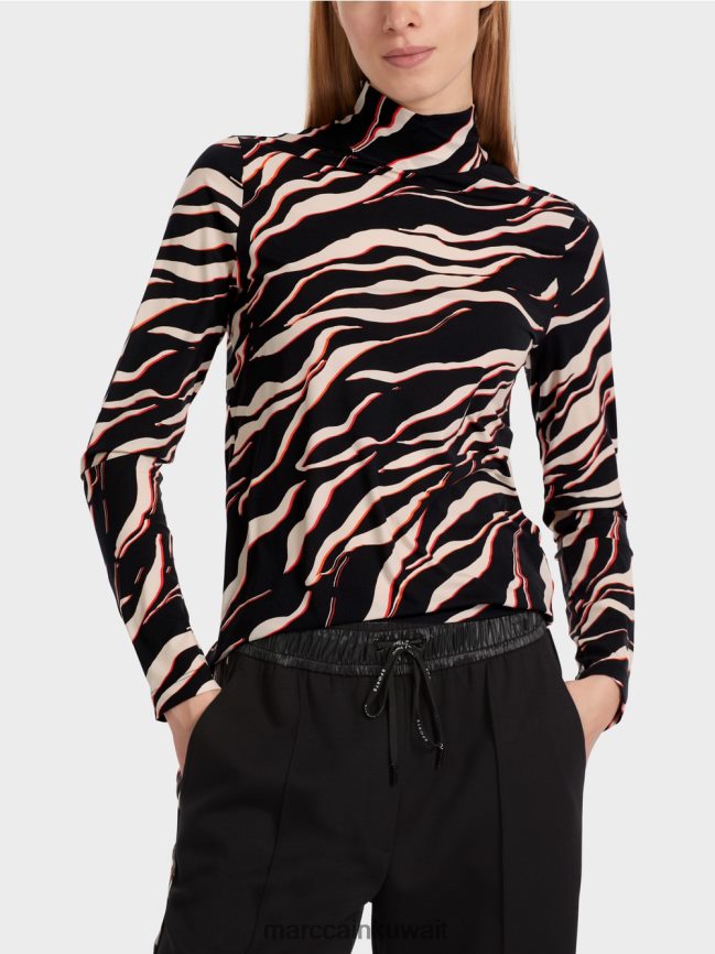 Marc Cain قميص طويل الأكمام بتصميم ليو LVN0D61267 ملابس كامباري