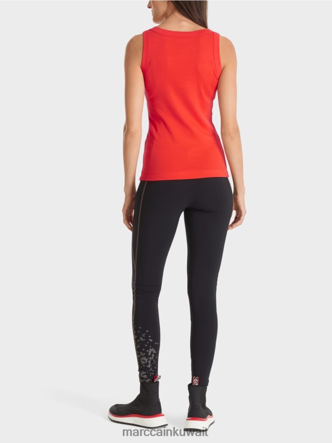 Marc Cain جزء علوي من القطن بدون أكمام LVN0D61269 ملابس كامباري