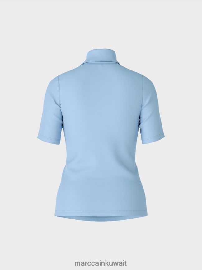 Marc Cain تي شيرت برقبة دائرية LVN0D61283 ملابس سماء الصيف المظلمة