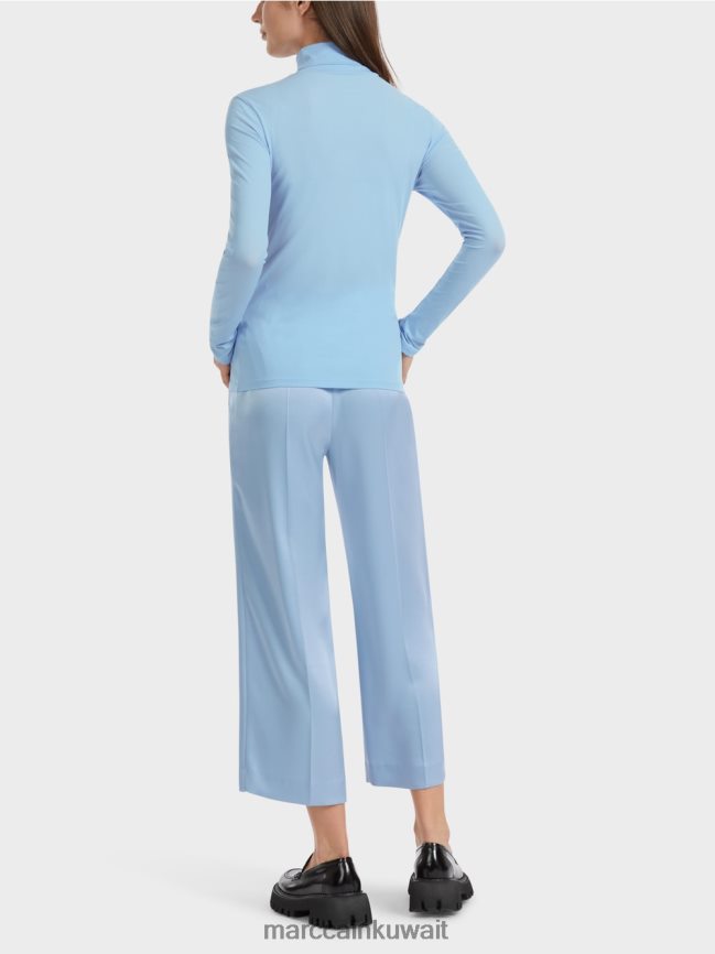 Marc Cain تي شيرت برقبة دائرية LVN0D61288 ملابس سماء الصيف المظلمة