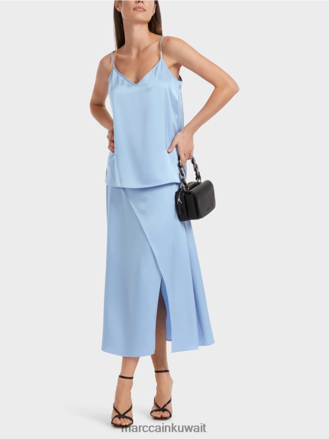 Marc Cain أعلى مع سلسلة نحيلة LVN0D61289 ملابس سماء الصيف المظلمة