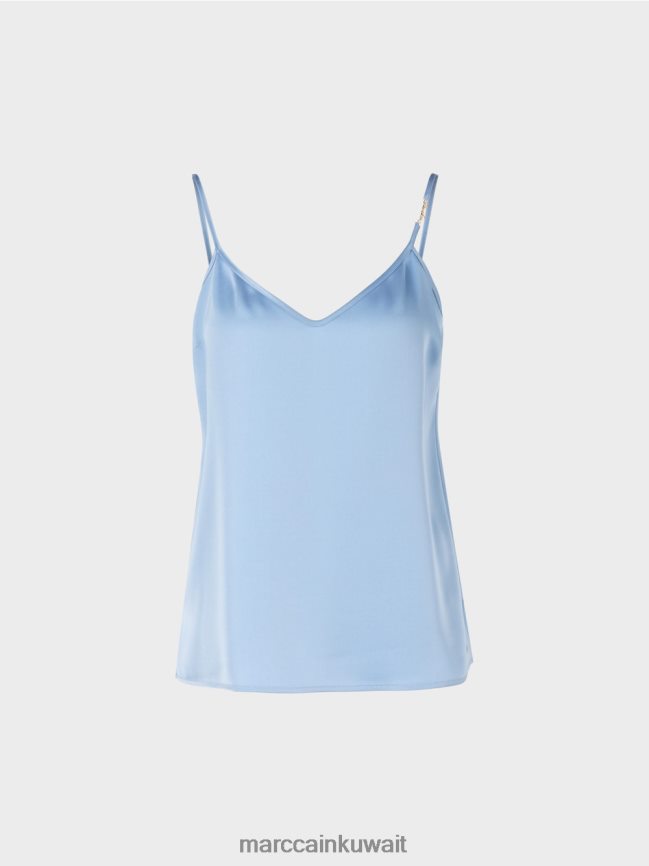 Marc Cain أعلى مع سلسلة نحيلة LVN0D61289 ملابس سماء الصيف المظلمة