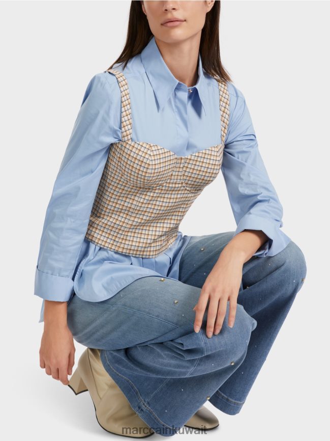 Marc Cain بوستير منقوشة LVN0D61291 ملابس سماء الصيف المظلمة