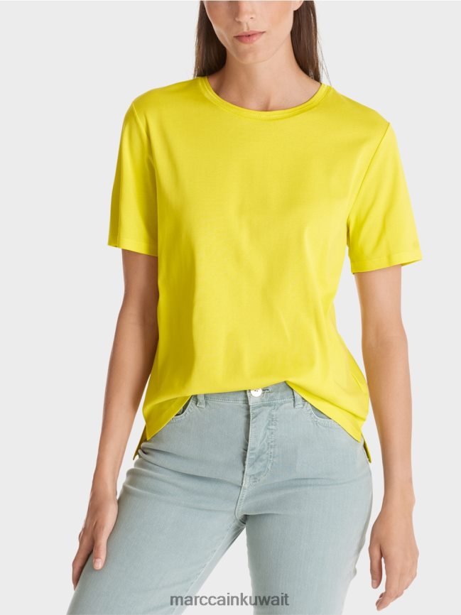 Marc Cain تيشيرت بياقة دائرية واسعة LVN0D61313 ملابس ليمون ناعم