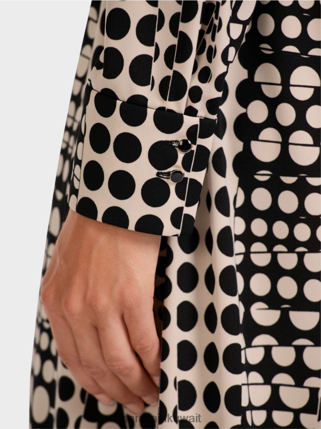 Marc Cain فستان بتصميم فني LVN0D6131 ملابس أسود