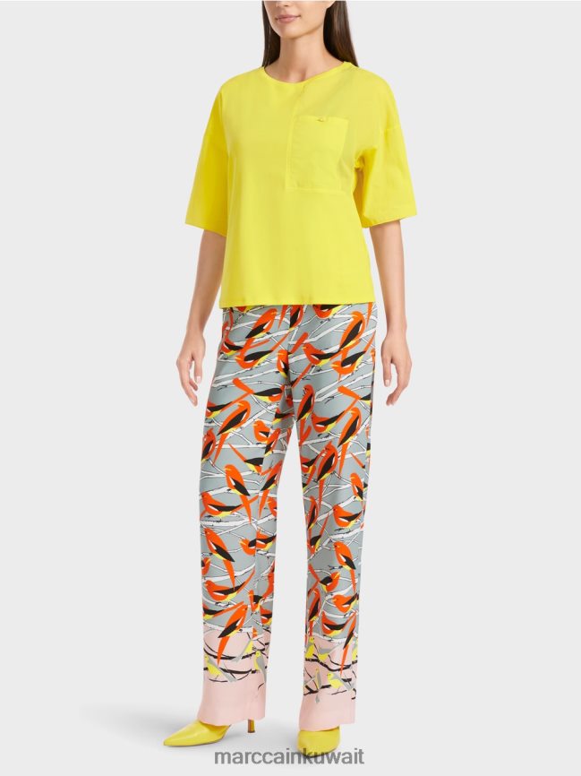 Marc Cain تي شيرت مطبوع LVN0D61323 ملابس ليمون ناعم