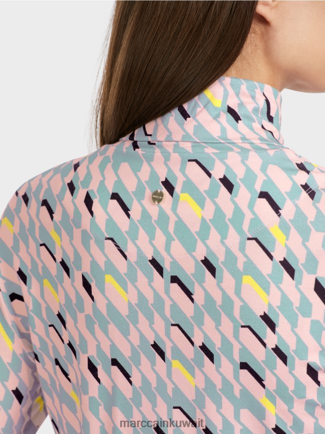 Marc Cain تي شيرت برقبة دائرية LVN0D61324 ملابس السماء الزرقاء الداكنة