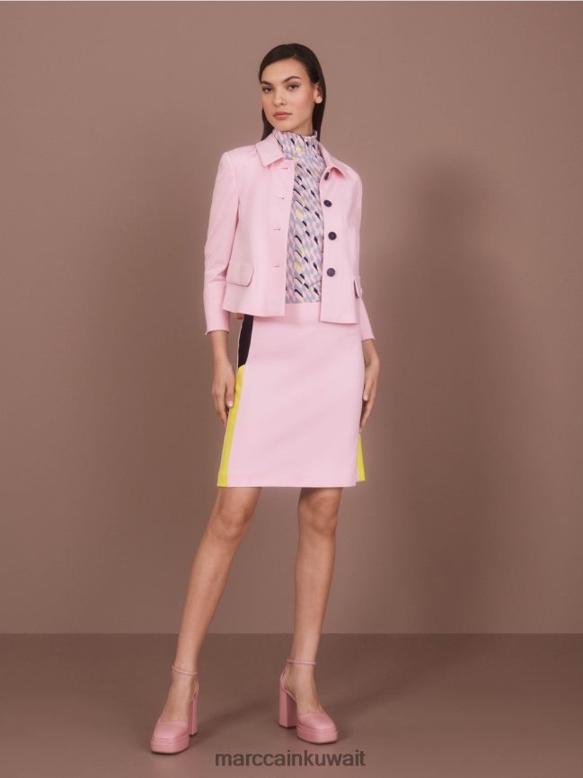 Marc Cain تي شيرت برقبة دائرية LVN0D61324 ملابس السماء الزرقاء الداكنة