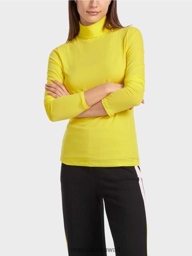 Marc Cain تي شيرت برقبة دائرية LVN0D61325 ملابس ليمون ناعم