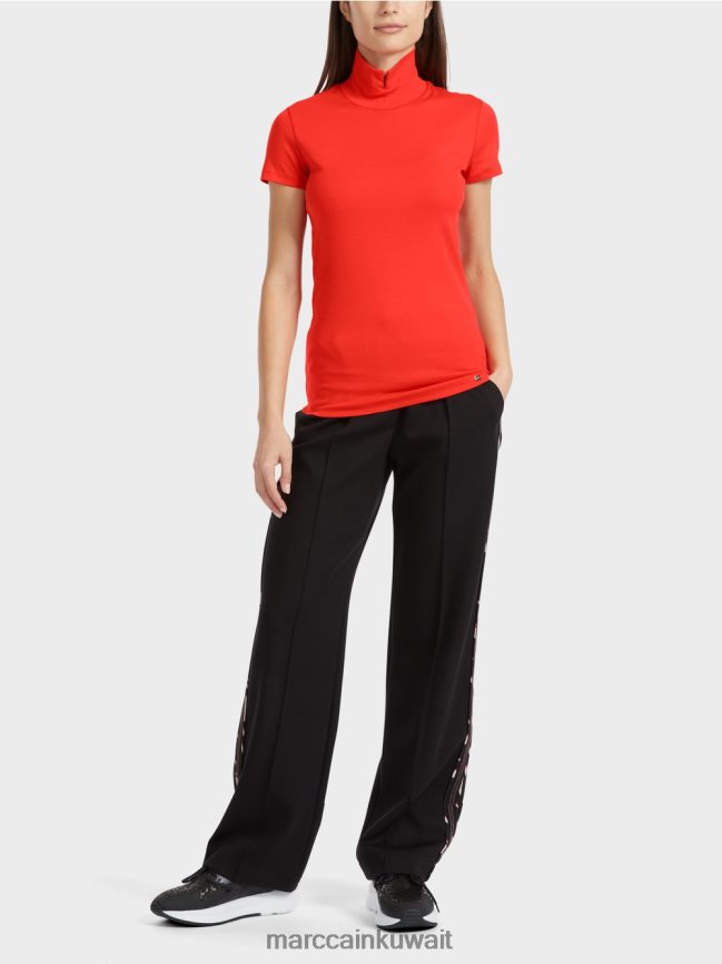 Marc Cain تي شيرت برقبة عالية LVN0D61333 ملابس كامباري