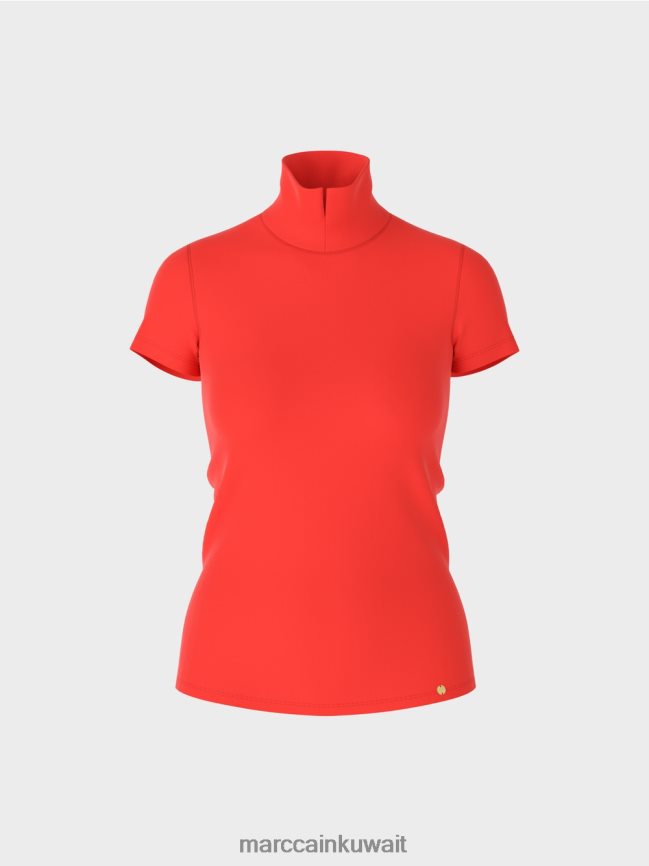 Marc Cain تي شيرت برقبة عالية LVN0D61333 ملابس كامباري