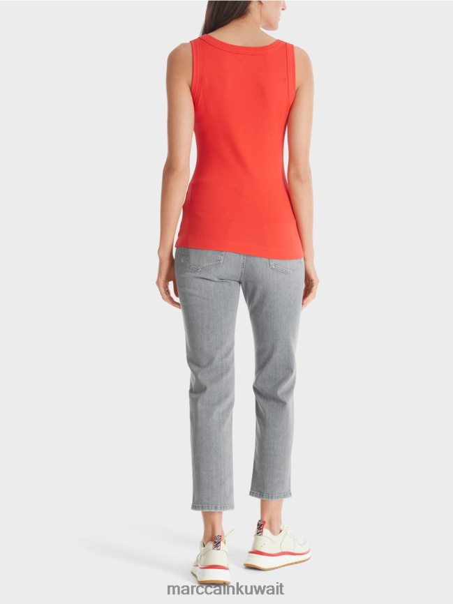 Marc Cain أعلى الخزان مضلع غرامة LVN0D61341 ملابس كامباري