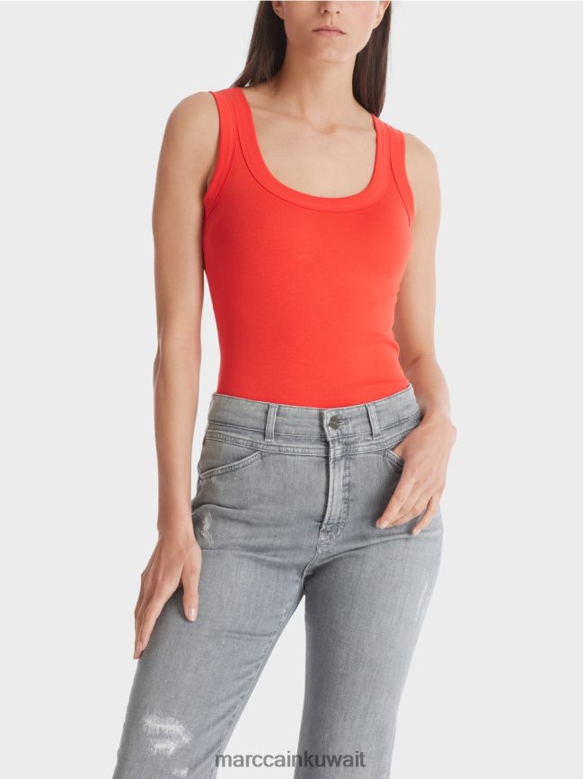 Marc Cain أعلى الخزان مضلع غرامة LVN0D61341 ملابس كامباري