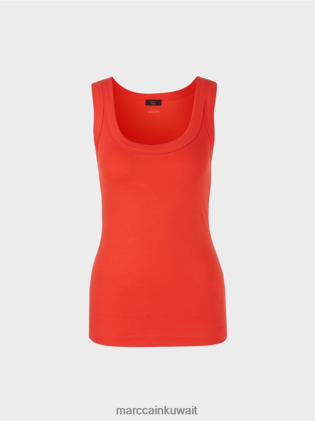 Marc Cain أعلى الخزان مضلع غرامة LVN0D61341 ملابس كامباري