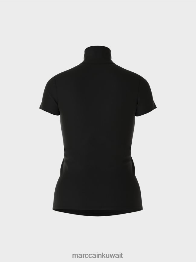 Marc Cain تي شيرت برقبة عالية LVN0D61342 ملابس أسود