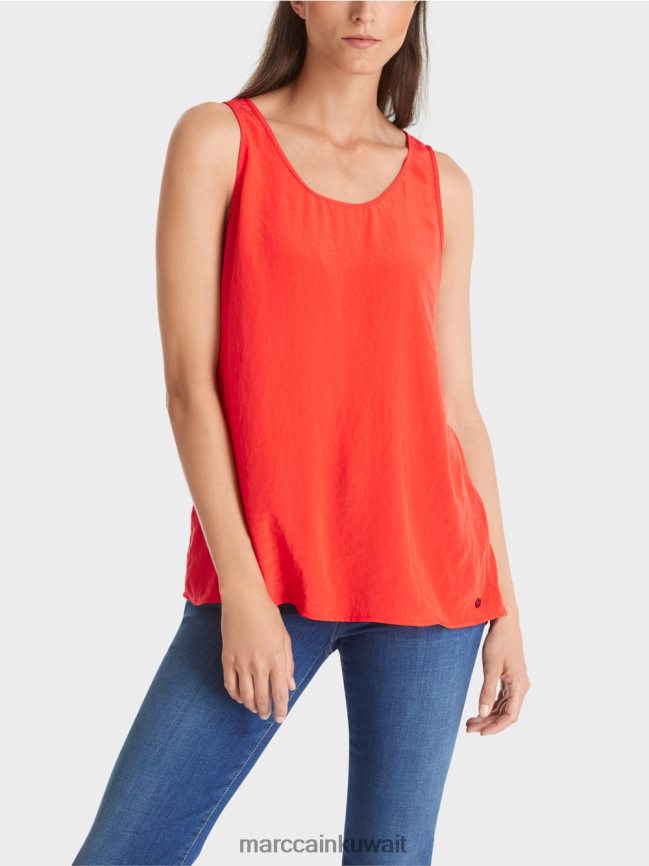 Marc Cain قمة خفيفة الوزن بلا أكمام LVN0D61347 ملابس كامباري