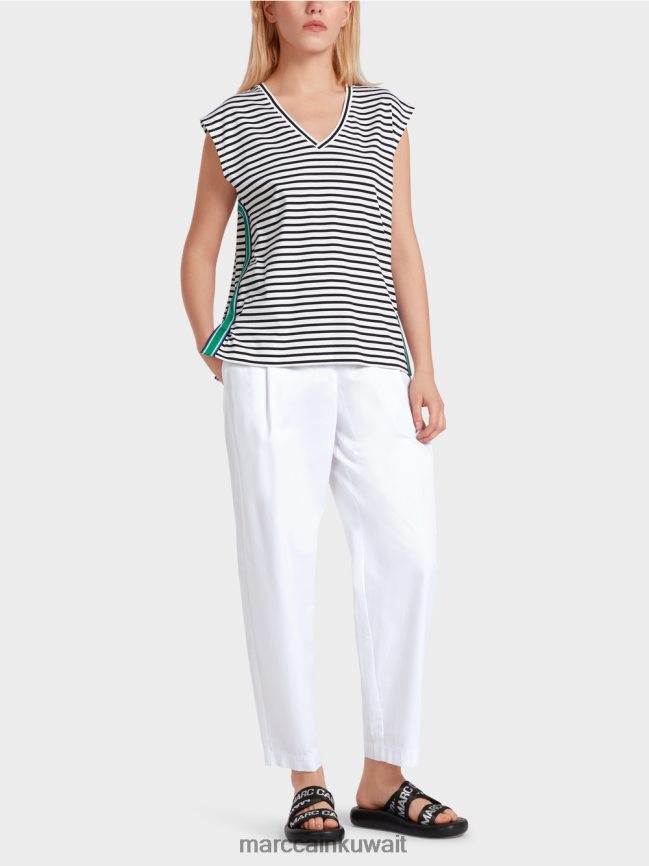 Marc Cain قميص مخطط عارضة LVN0D61357 ملابس شريط