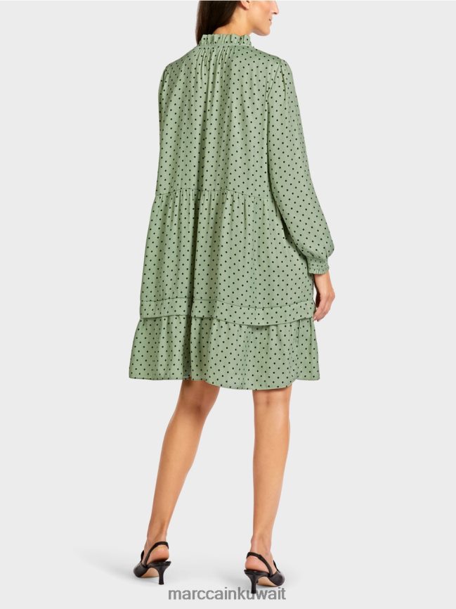 Marc Cain فستان منقط LVN0D6135 ملابس مسحوق النعناع