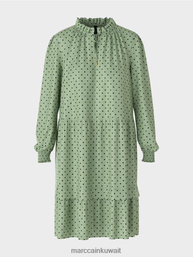 Marc Cain فستان منقط LVN0D6135 ملابس مسحوق النعناع