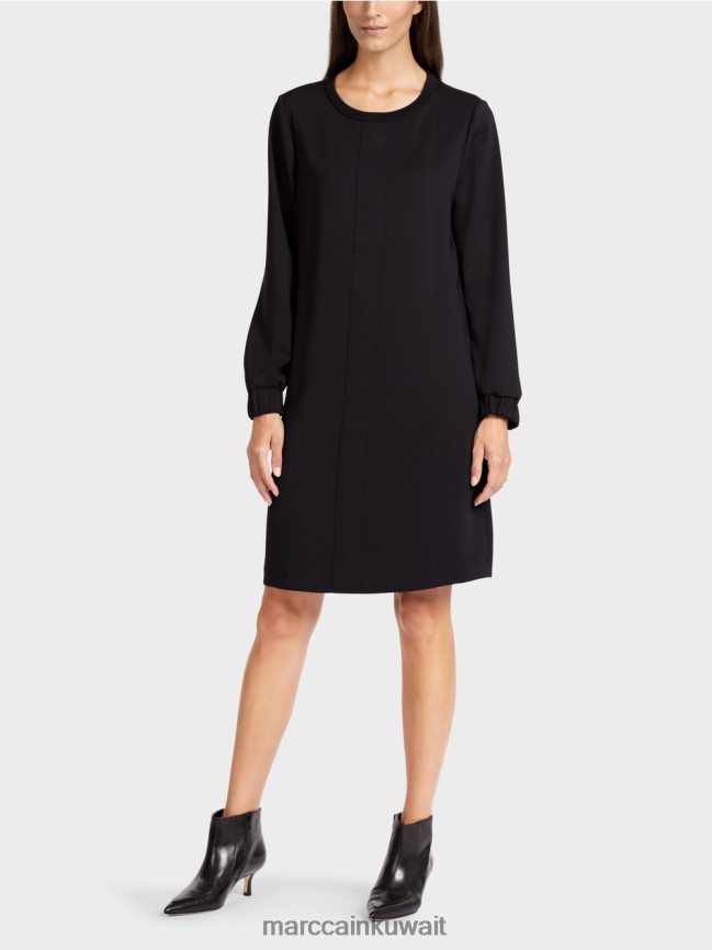 Marc Cain فستان قصير رياضي LVN0D6136 ملابس أسود