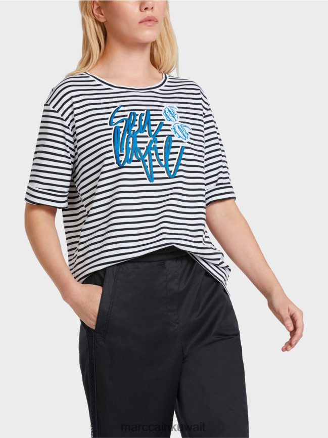 Marc Cain تي شيرت مع بيان LVN0D61362 ملابس شريط